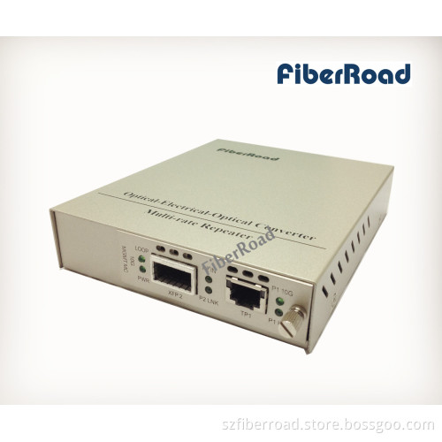 10g Media Converter Ethernet RJ45 to XFP Rack-Mount Standalone